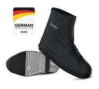 Velmia scarpe protezione pioggia bici con materiale riflettente e punta rinforzata I copriscarpe impermeabili nero pioggia sovrascarpe bici
