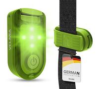 VELMIA Set di 2 luci di sicurezza per la massima sicurezza grazie alla visibilità, riflettori per bambini, con supporto anti-rottura e per un fissaggio ottimale, illuminazione a LED, cane