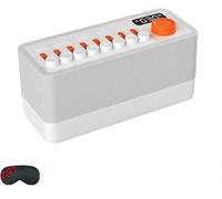 Velmina Sound Box con 8 suoni ambientali, Takoo Sound Machine, 3 in 1 bianco Noise Machine, altoparlante Bluetooth, timer di sonno, 12 colori RGB luce notturna aiuto per il sonno (1 pezzo)