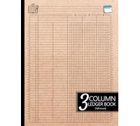 Velmoora 3 Column Ledger Book: Easy Daily Income & Expense Tracker for Small Business and Personal Finance
