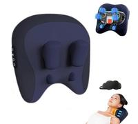 Velmore Pillow Neck & Shoulder Massager, Thermoknead Neck & Shoulder Massager With 4d Rolling Nodes, Three Modes And Strengths, Heat, Adjustments, For Necks Relax (Blue)