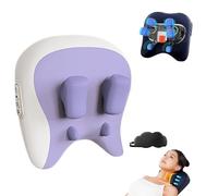 Velmore Pillow Neck & Shoulder Massager, Thermoknead Neck & Shoulder Massager With 4d Rolling Nodes, Three Modes And Strengths, Heat, Adjustments, For Necks Relax (Purple)