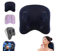 Velmores-Pillow Neck & Shoulder Massager, Velmores-Neck Massager, Neck Massagers Pillow, Three Modes And Strengths, Heat, Adjustments, For Necks Relax (Blue)