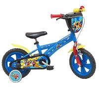 Vélo ATLAS Bicicletta Disney Topolino 12'' Dotato di 1 Freno, Mickey Gioventù Unisex, Blu