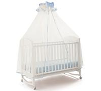 Velo Billo e Pallina Tulle Bianco Sbiego Celeste