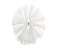 Velo da sposa Clip per capelli per sposa nastro corto sottile capelli bowknot ragazza sposa accessori da sposa testa