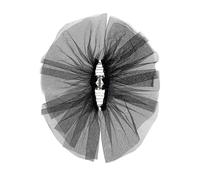 Velo da sposa Clip per capelli per sposa nastro corto sottile capelli bowknot ragazza sposa accessori da sposa testa