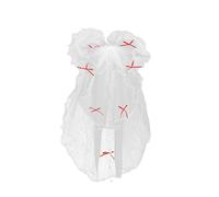 Velo da sposa Clip per capelli per sposa nastro corto sottile capelli bowknot ragazza sposa accessori da sposa testa