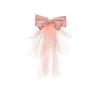 Velo da sposa Clip per capelli per sposa nastro corto sottile capelli bowknot ragazza sposa accessori da sposa testa