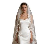 Velo Da Sposa Con Pizzo Fiore Punta Dita Velo Da Sposa Con Pettine Per Le Occasioni Speciali Accessori Fotografici Sposa