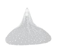 Velo da sposa lungo del merletto con il velo nuziale respirabile grazioso di Tulle della cattedrale per il peso leggero degli accessori di nozze