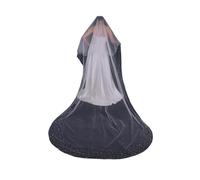 Velo da sposa, Velo da sposa a cattedrale a 2 livelli con veli da sposa blusher Velo a pera Sposa Addio al nubilato Sposa Decorazione con perle(200cm)