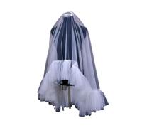 Velo da sposa, Velo da sposa corto 2 strati Veli da sposa Coprono il viso Velo da cofano integrato Tattico Punta delle dita, Romantico