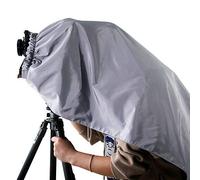 Velo di messa a fuoco professionale in tessuto scuro argento e nero per la protezione della luce sul vetro di mira (smerigliato) per camera da letto grande formato 4x5 (4x5 argento nero)
