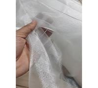 Velo di Neve Bianca, Set Scenico per Matrimonio, Decorazione di Sfondo per Interni, Velo Sospeso A Soffitto, Accessori per La Decorazione della Sposa(1.5m x 15m)