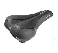 Sella City Comfort Velo Fit Townie Nera Argento 270x180 mm con Schiuma Leggera e Sospensioni in Elastomero