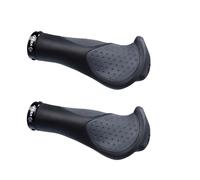 Velo Manopole Bicicletta Butterfly Lock-On Gel Nero Grigio 135mm