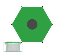 Velo Per Trampolino | Velo Per Trampolino Protezione Solare | Tela Anti Strappo Pieghevole E Bloccante per Giardino E Sport All'aperto