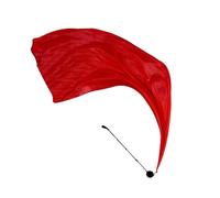 Velo poi | Splendide bandiere da ballo con palle swing | Bandiere di culto colorate, velo di danza del ventre sfumato per chiesa, scena, spettacoli tribali, Rosso puro, Se référer au descriptif