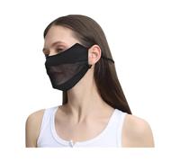 Velo protettivo solare per il viso, 2 pezzi maschera di seta ghiaccio donna sciarpa solare in rete traspirante multicolore sportiva