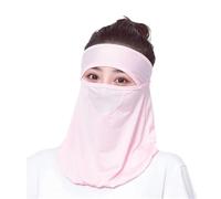 Velo protettivo solare per il viso, Maschera solare for protezione in seta ghiaccio multicolore 2 pezzi for donna in bicicletta estiva