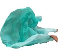 Velo Seta Rettangolare Veli di seta di danza del ventre 200 cm 250 cm 270 cm scialle sciarpa lanciata a mano giallo arancione rosa viola sfumato.(As pciture-01,400cmx114cm)