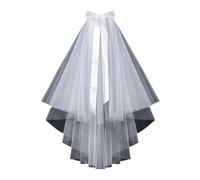 Velo Sposa Elegante velo da sposa in pizzo con accenti scintillanti e lunghezza cattedrale for il giorno speciale della