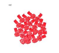 Veloce Supplies terminale terminali Fascetta Filo rapida Scotch blocco della forcella posteriore della piegatura isolati connettore elettrico Kit barra di messa a terra terminale(Rot,20Pcs)