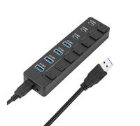 Veloce Velocità 5Gbps Adattatore USB 7 Port Espansione Dock 4 USB3.0 3 Tipo C Con Interruttori Per Laptop Desktop Multi Port Adattatore USB Per Laptop