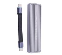 Veloce Velocità NVMe HDD Enclosure 20Gbps USB C 3.2 Gen2x2 Caso In Lega di Alluminio Per 2242/2280 Con Indicatori LED Portatile NVMe Enclosure