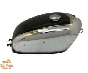 VELOCETTE VENOM CROMO & SERBATOIO verniciato nero con distintivo mount...