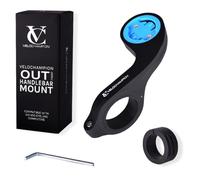 VeloChampion Supporto Manubrio Bici Frontale Compatibile con Ciclocomputer GPS Garmin o Wahoo. Adatto a Manubri con Diametro da 25,4 a 35mm.