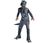 Velociraptor Blu Ragazzi Costume Jurassic Dinosauro Halloween Vestito