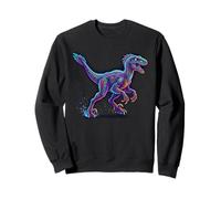 Velociraptor Dinosaur Cretaceo Fast Theropod Hunter Felpa