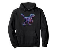 Velociraptor Dinosaur Cretaceo Fast Theropod Hunter Felpa con Cappuccio