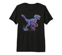 Velociraptor Dinosaur Cretaceo Fast Theropod Hunter Maglietta Premium