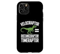 Velociraptor Distanceraptor Timeraptor Dinosaur Racing Fun Custodia per iPhone 11 Pro
