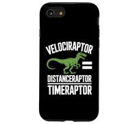 Velociraptor Distanceraptor Timeraptor Dinosaur Racing Fun Custodia per iPhone SE (2020) / 7/8