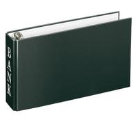 VELOFLEX 4168380 - Cartella di banca DIN A6, raccoglitore, raccoglitore ad anelli per estratti conto, meccanismo a 2 anelli, altezza di riempimento 30 mm, con piedino, nero, 1 pezzo