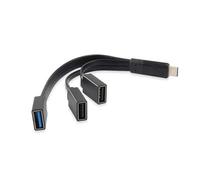 Velocraze Hub - Tipo C - 1 porta USB 3.1, 2 porte USB 2.0, colore nero, ideale per espansione della connettività e trasferimento rapido.