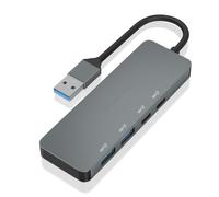 Velocraze HUB USB - hub USB 3.2 gen 2 da 10 G, 2 porte USB-C, 2 porte USB-A, connessione da 15 cm, design grigio e compatto per un facile utilizzo.