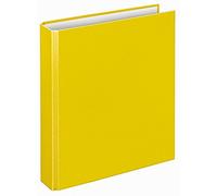 VELOFLEX 1151010 - Raccoglitore ad anelli Basic, DIN A5, 1 pezzo, giallo, altezza 25 mm, raccoglitore ad anelli con meccanismo a 2 anelli, raccoglitore sottile