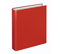 VELOFLEX 1151020 - Raccoglitore ad anelli Basic, DIN A5, 1 pezzo, rosso, altezza 25 mm, raccoglitore ad anelli con meccanismo a 2 anelli, raccoglitore sottile