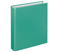 VELOFLEX 1151042 - Raccoglitore ad anelli Basic, DIN A5, 1 pezzo, turchese, altezza 25 mm, raccoglitore ad anelli con 2 anelli meccanici, raccoglitore sottile