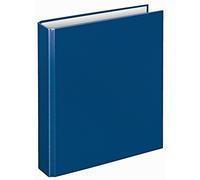 VELOFLEX 1151050 - Raccoglitore ad anelli Basic, DIN A5, 1 pezzo, blu, altezza 25 mm, raccoglitore ad anelli con meccanismo a 2 anelli, raccoglitore sottile