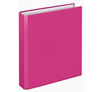 VELOFLEX 1151071 - Raccoglitore ad anelli Basic, DIN A5, 1 pezzo, rosa, altezza 25 mm, raccoglitore ad anelli con meccanismo a 2 anelli, raccoglitore sottile