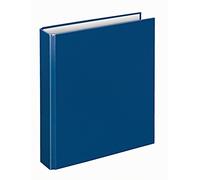 VELOFLEX 1153050 - Raccoglitore ad anelli di base, raccoglitore ad anelli, cartella, DIN A5, meccanismo a 4 anelli, 196 x 230 x 30, cartone, blu