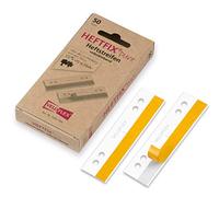 Veloflex 2002500 - Strisce per quaderni, lunghezza 105 mm, autoadesive, distanza tra i fori 60 e 80 mm, per etichettare modelli, disegni, immagini, ecc. Confezione da 50 pezzi, colore: Bianco