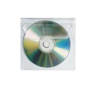 Veloflex 2259100 - Custodie per CD per attaccarlo vita, 100 pz, trasparenti
