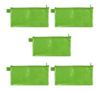 VELOFLEX 2706040-5 - Astuccio con cerniera verde, 5 pezzi, 235 x 125 mm, astuccio per documenti in materiale EVA rinforzato con tessuto